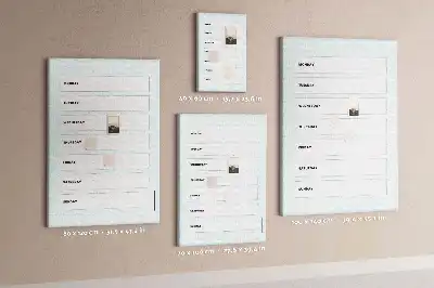 Weekly schedule wall cork memo board