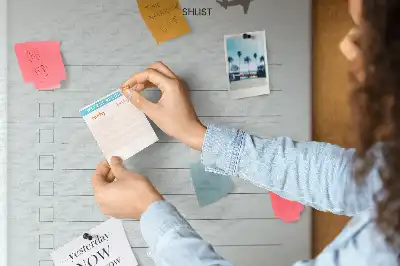 Cork pin board for travel planning