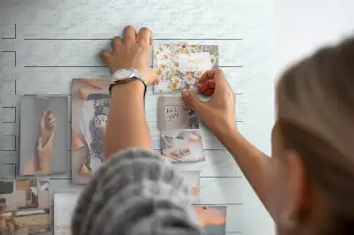 Cork pin board for travel planning