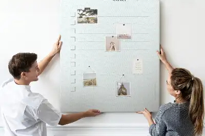Cork pin board for travel planning