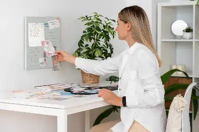 Cork pin board for travel planning