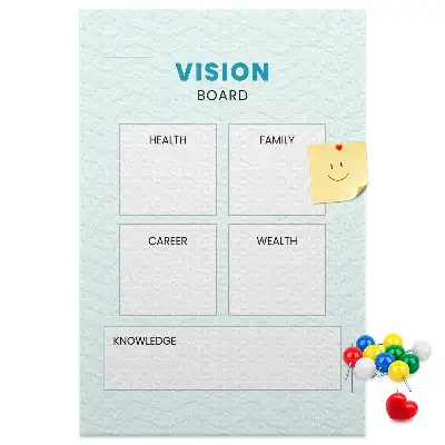 Cork Note Board Health planner