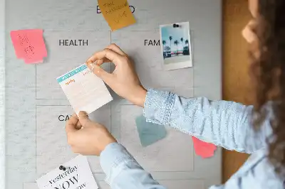 Cork Note Board Health planner