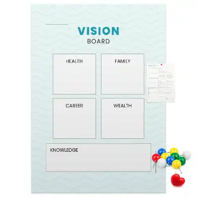 Cork Note Board Health planner