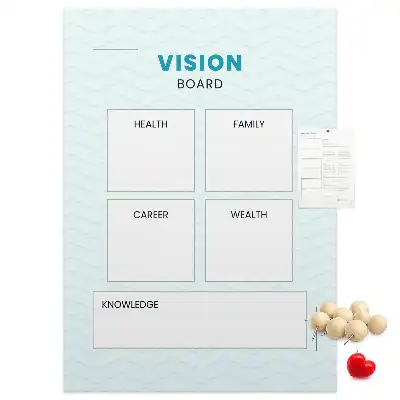 Cork Note Board Health planner