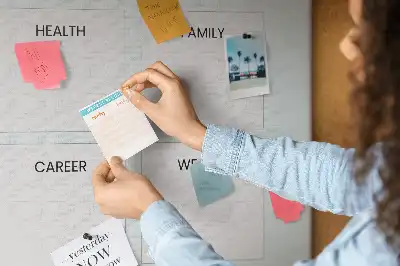 Cork Note Board Health planner