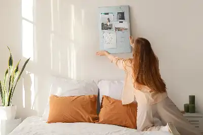 Wall cork memo board and budget planner