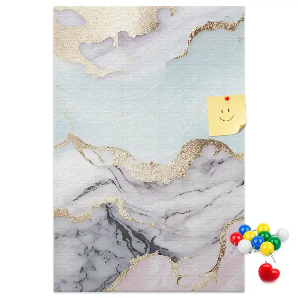 Cork pin board Classic marble