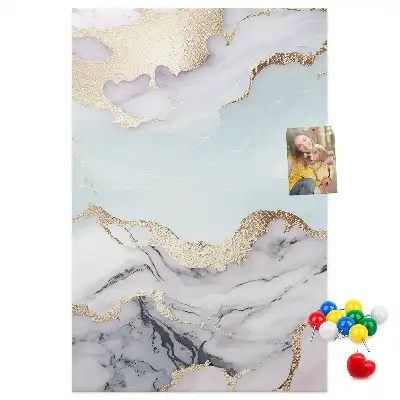 Classic marble cork pin board