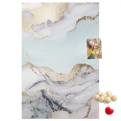 Classic marble cork pin board