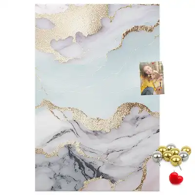 Classic marble cork pin board