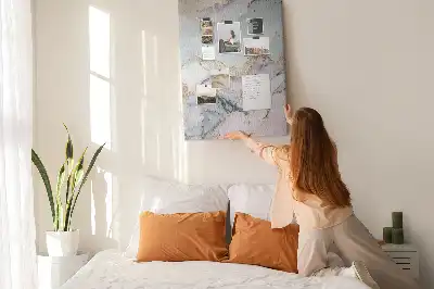 Classic marble cork pin board