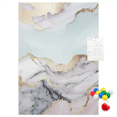 Classic marble cork pin board
