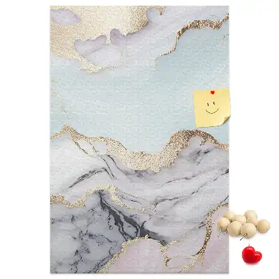 Classic marble cork pin board