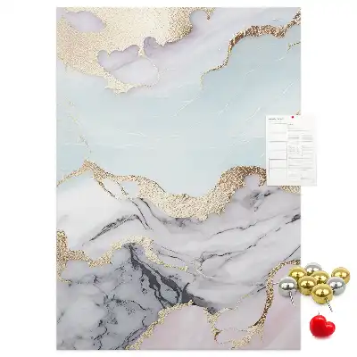 Classic marble cork pin board