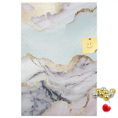 Classic marble cork pin board