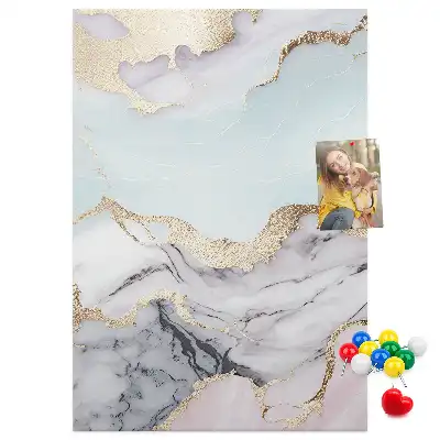 Classic marble cork pin board