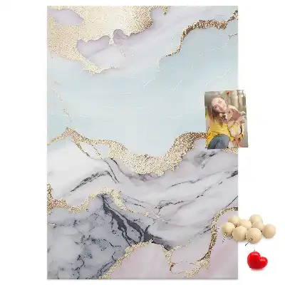 Classic marble cork pin board