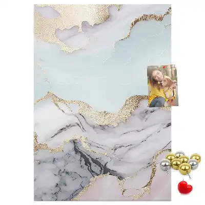 Classic marble cork pin board