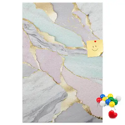Cork Note Board Decorative marble