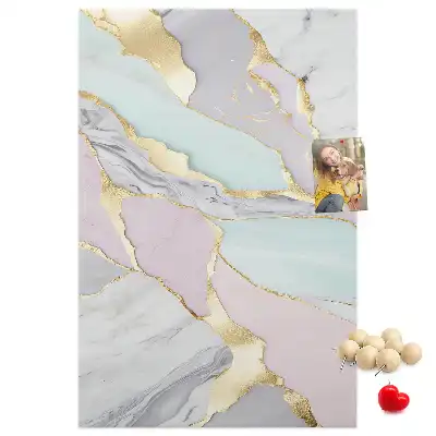 Cork Note Board Decorative marble