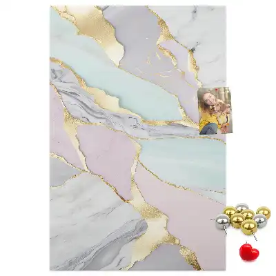 Cork Note Board Decorative marble