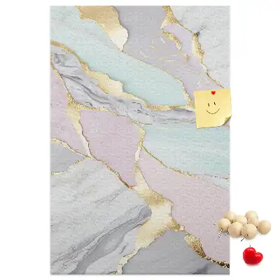 Cork Note Board Decorative marble