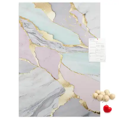 Cork Note Board Decorative marble