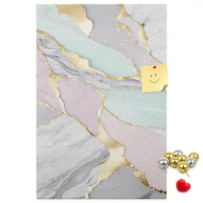 Cork Note Board Decorative marble