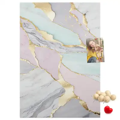 Cork Note Board Decorative marble