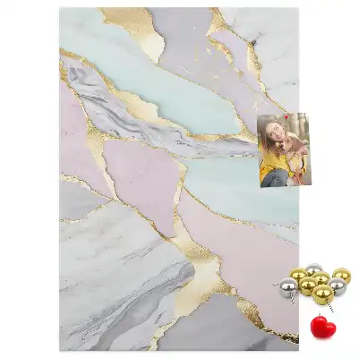 Cork Note Board Decorative marble