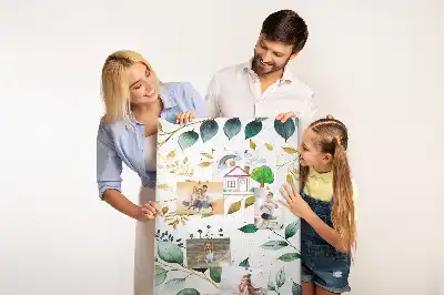 Floral Pattern Wall Cork Memo Board