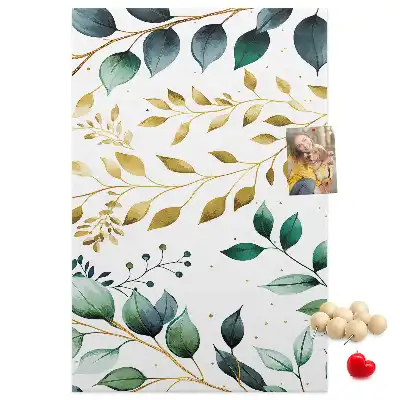 Floral Pattern Wall Cork Memo Board