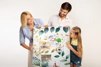 Floral Pattern Wall Cork Memo Board