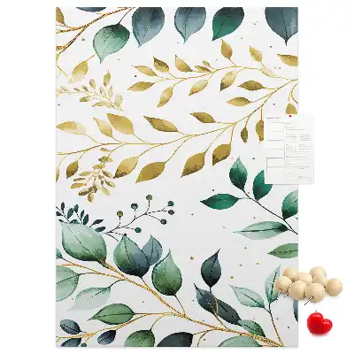 Floral Pattern Wall Cork Memo Board