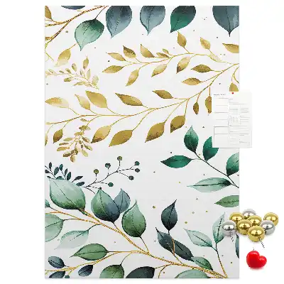 Floral Pattern Wall Cork Memo Board
