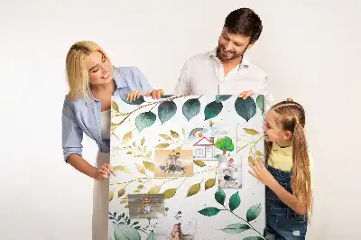 Floral Pattern Wall Cork Memo Board