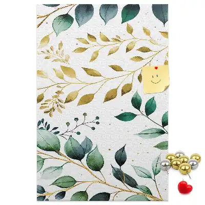 Floral Pattern Wall Cork Memo Board