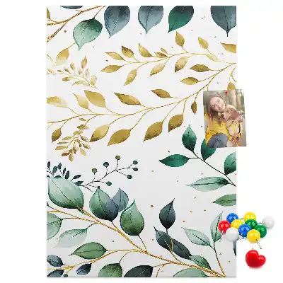 Floral Pattern Wall Cork Memo Board