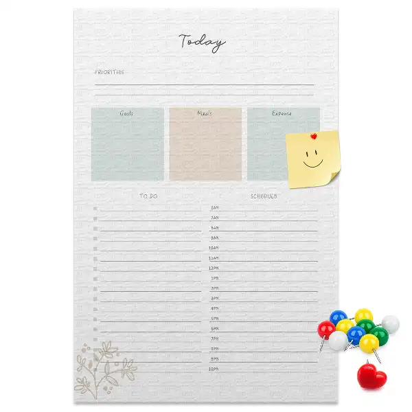 Cork Daily Planner Note Board