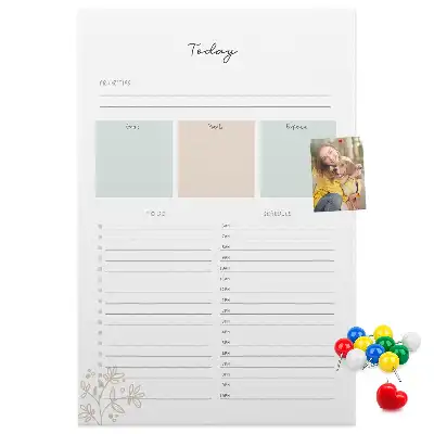 Cork Daily Planner Note Board