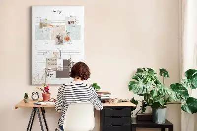 Cork Daily Planner Note Board
