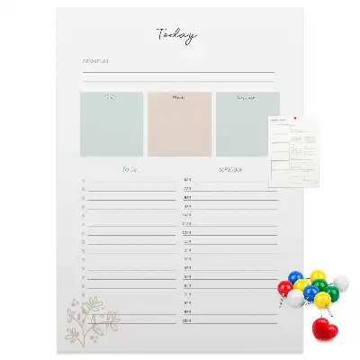 Cork Daily Planner Note Board