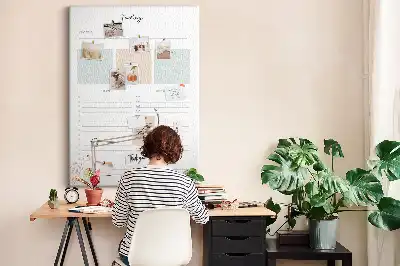 Cork Daily Planner Note Board