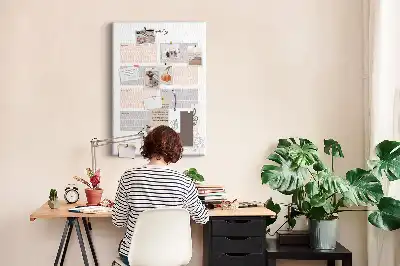 Wall cork memo board Weekly planner