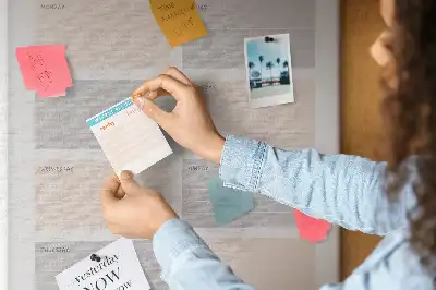 Wall cork memo board Weekly planner