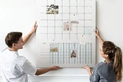 Monthly planner cork pin board