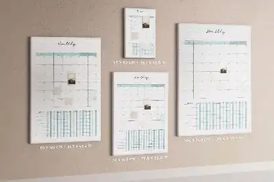 Monthly planner cork pin board