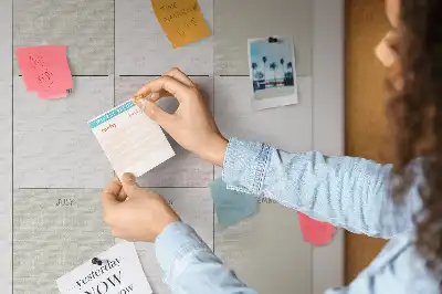 Cork Note Board Annual planner