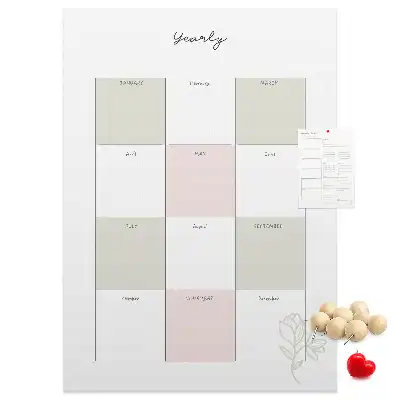 Cork Note Board Annual planner
